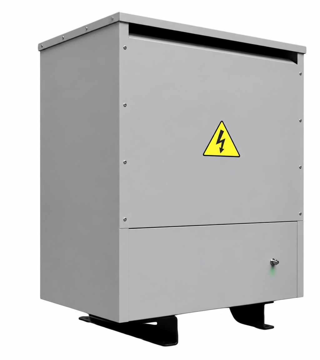 Transformador isolador em gabinete metálico industrial